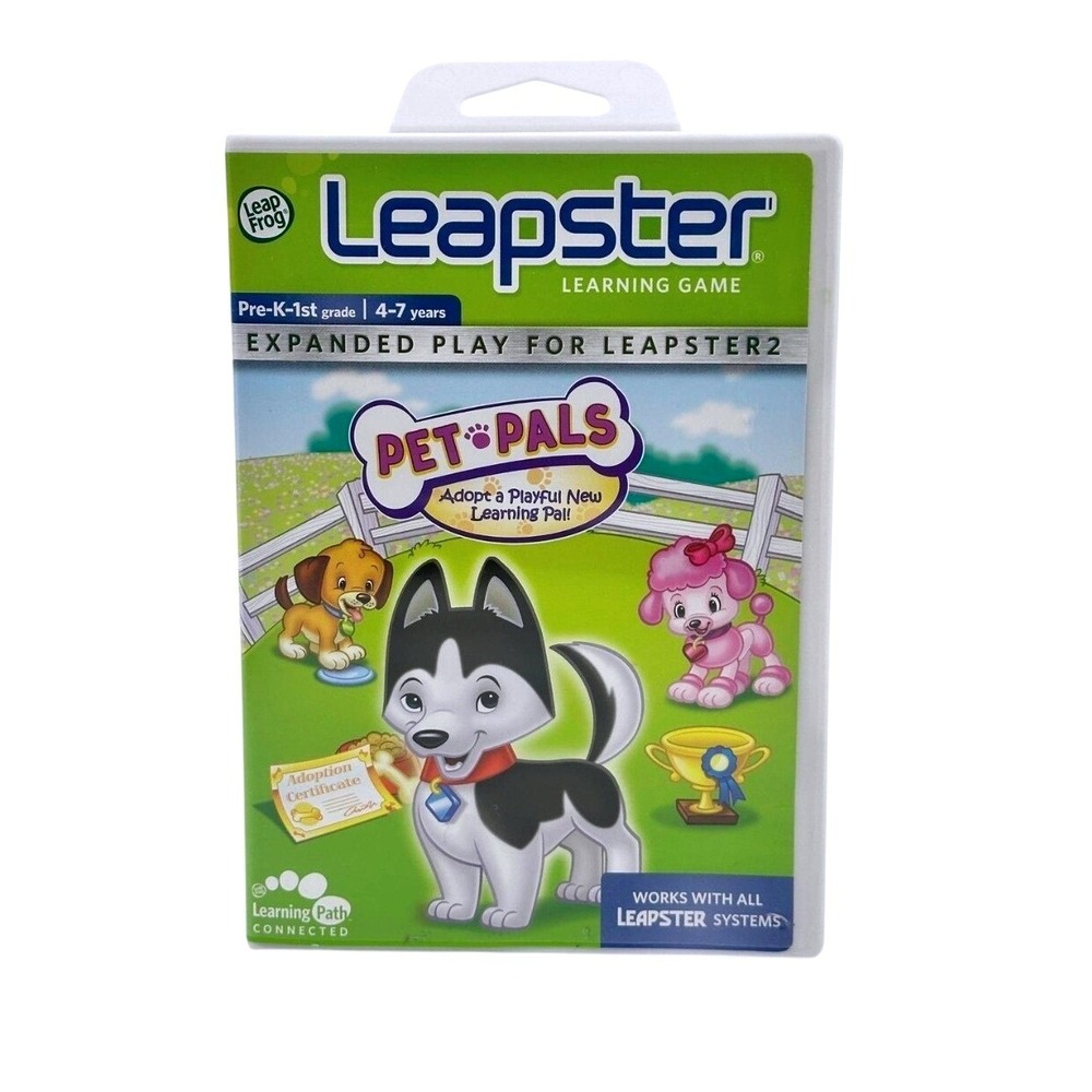 LeapFrog Leapster Pet Pals Learning Game Cartridge Case Manual Pre-K 1st Grade